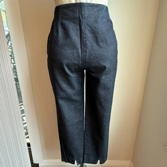 Piazza Sempione Dark Wash Cropped Denim Pants Cotton Blend Women’s 26 - Picture 5 of 7